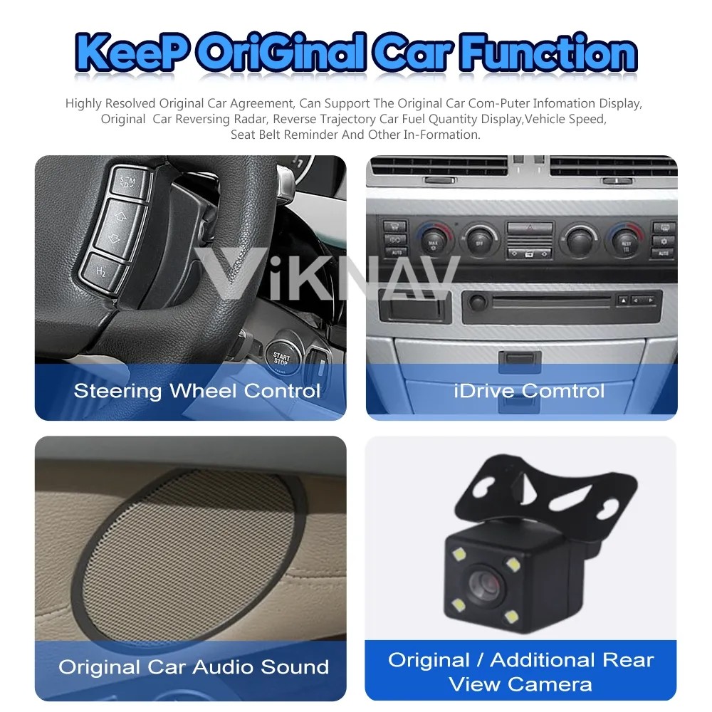 10.25 Inch Touch Screen Stereo For 2006-2015 BMW 7 Series Navigation GPS Multimedia Player Wireless Carplay 4G