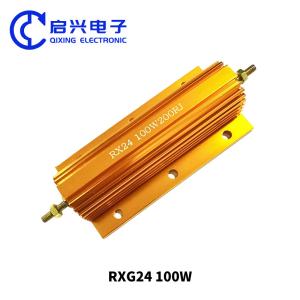 Quality RX24 RXG24 Wire Wound Resistor 100W 200RJ With Gold Aluminum Shell wholesale