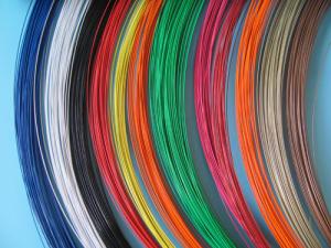 Quality Round 0.35mm Color Coated Wire White Black Surface Zinc Coating wholesale