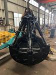 Orange Peel Mechanical Excavator Grab Bucket Q355B Material For CAT PC KOBELCO