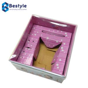 Quality Transparent Lid Corrugated Paper Packaging Box Glossy Lamination wholesale