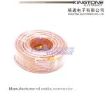 RG6 Copper Conductor CATV Coaxial Cable with Golden F Connector for Antennas