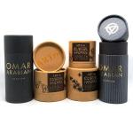 Printed Cosmetic Paper Tube Packaging Satin Inserted Velvet card Inserted