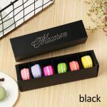 Personalized Hygienic Macaron Cake Food Gift Boxes Packaging Varnishing