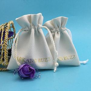 Quality Waterproof 10x12cm Faux Pu Leather Drawstring Pouch wholesale