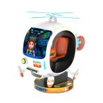 3D Large Helicopter Kiddie Ride Machines Electric Video Game 150W