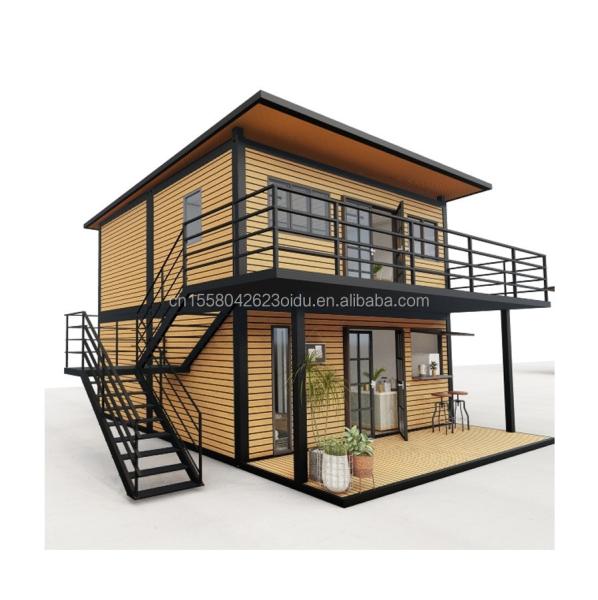 Galvanized Steel Bending 180g Modern Wooden Houses 4 Bedroom Bilayer Prefab