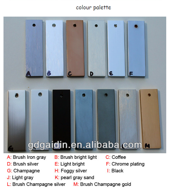 commercial extrusion for constructionT5 material aluminum profile furniture door