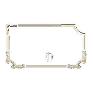 Quality 2400*107*200mm Polyurethane Panel Moulding Corner for Architectural Design wholesale