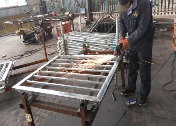 Garden Decoration 2m Steel Fence Door with Double Gate Heat Treated Wood PVC
