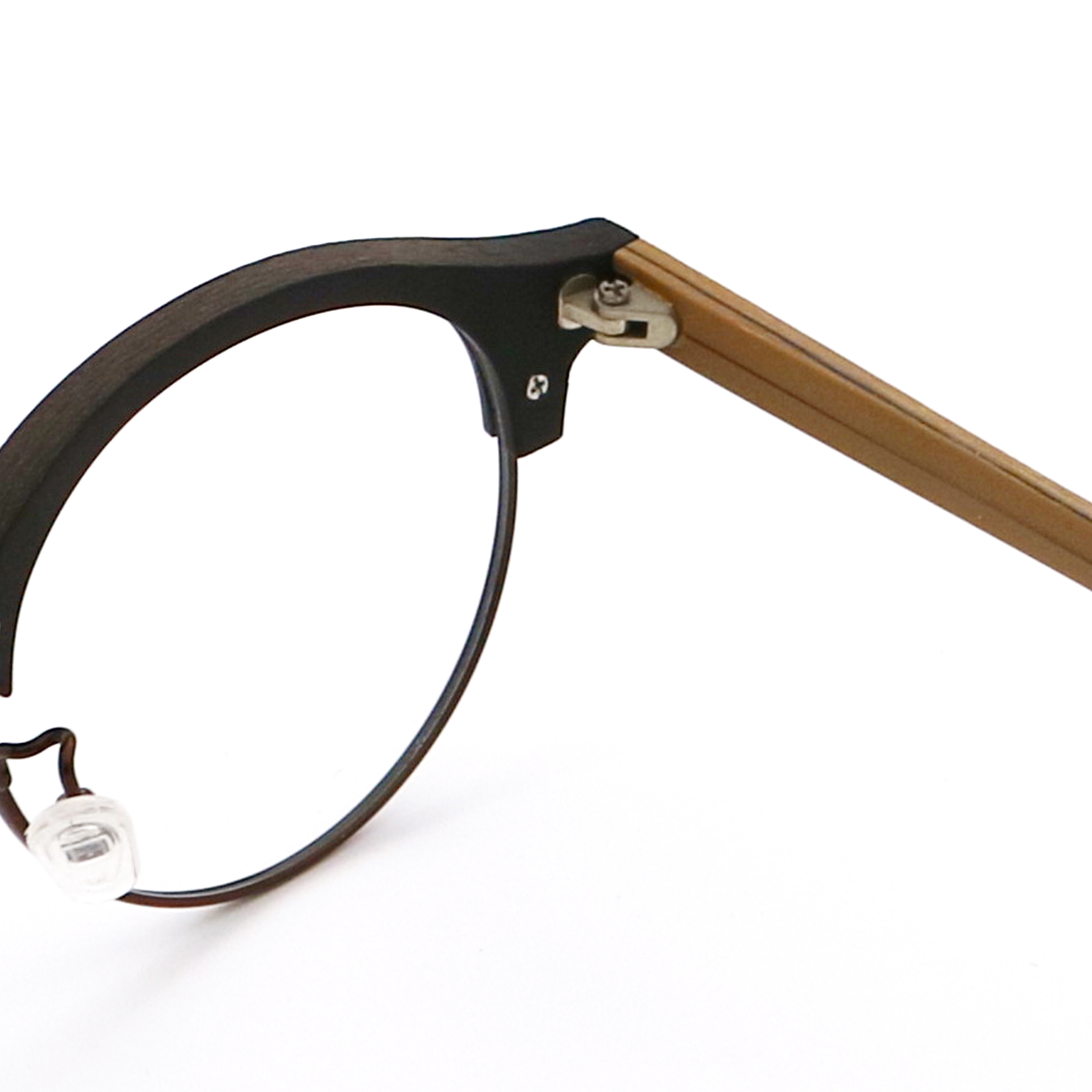 Handmade Wood Grain Glasses Wood Copy Acetate Eyeglass Frame MR 4246