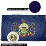 State of Pennsylvania Flag 3x5 ft Outdoor Heavy duty Dupont Nylon US Flags