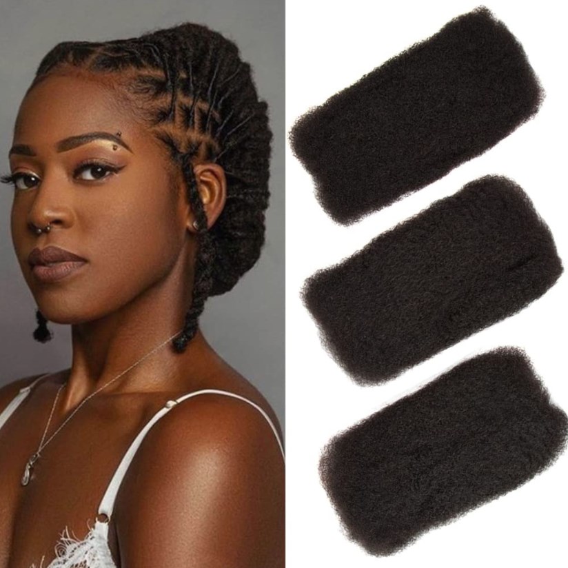 100% Cuticle Aligned Kinky Curly Human Hair For Braiding Chemical Processing Dyed