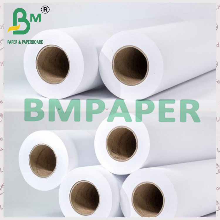 24" x 150ft 2"  Core 20lb Plotting Paper For CAD Drawing 5 Rolls / Case