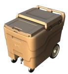 Hot Sell Durable PE Brown 110Litre Ice Cart Ice Caddies for Hotels