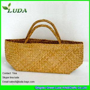 Quality LUDA cheap straw beach bags handmade summer seagrass straw bags wholesale
