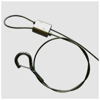 1x7 Stainless Steel Wire Rope Keyring Nylon Coated Cable Keychains