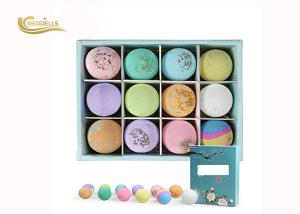 Quality 12 Organic Vegan Bath Bombs , Essential Oils Aromatherapy Bath Bombs wholesale