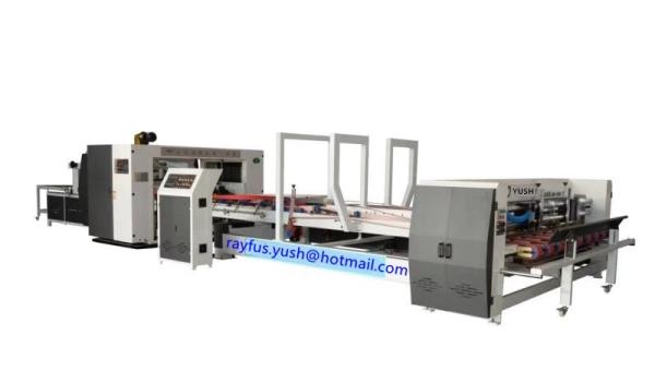 Automatic Folder Gluer Stitcher Gluing Stitching Combined In One Carton Box