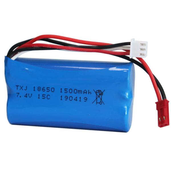 Cheap 1000 Times 11.1Wh 1500mAh 7.4V Liion Battery Pack for sale