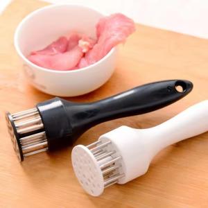 Quality New Improved kitchen tool stainless steel Tender Meat Hammer Kitchen Tool Meat tenderizer loose meat needle wholesale
