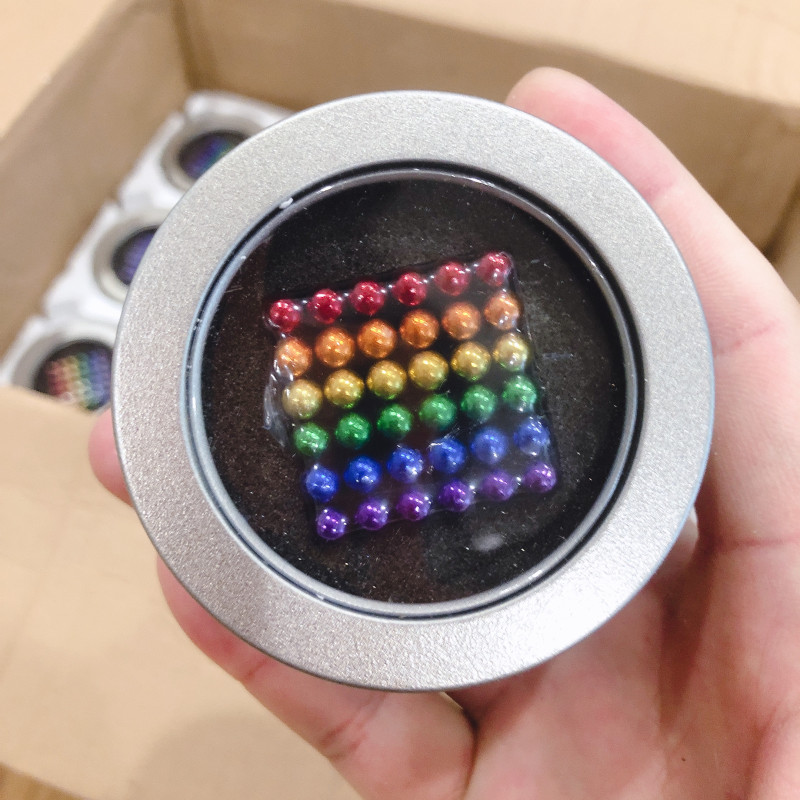 Wholesale 216pcs 5x5x5mm Sphere Magnetic Ball Colorful Mini Round NdFeB Magnets