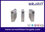 600mm Wing Adjustable Pedestrian Turnstile Gate / Automatic Swing Gate Turnstile