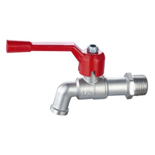 Brass Ball Bibcock Threaded Valve With Brass Body And Plastic Filter Rubber