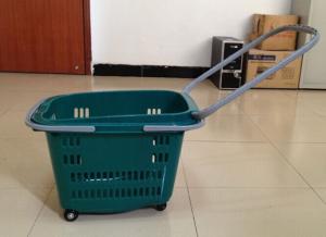 Quality 36L Shopping Basket With Wheels Grocery Hand Cart 540×380×380 mm wholesale