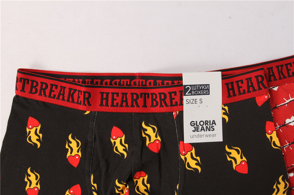 Stockpapa 95% Cotton 5% Spandex Men'S Printed Boxer Shorts