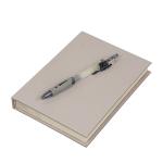 140x210MM Custom Hardcover Journal nature ivory paper soft touch cotton fabric