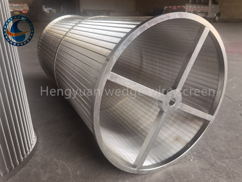 490mm Stainless Steel 316l Wedge Wire Filter Screen Basket For Scraper Filters
