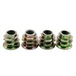 Zinc Alloy Metal Thread Inserts For Wood Lock Nut M3 M4 M5 M6 M8