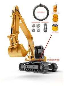 Quality SY55 SY60 Turntable Excavator Slewing Bearing Ring 93 Teeth For Sany wholesale