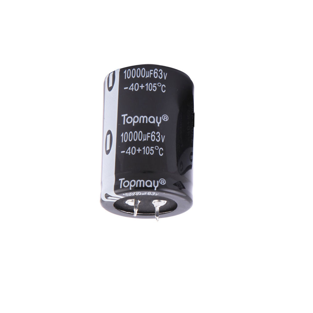 DC63V Electrolytic Aluminum Capacitor Snap In Terminal PCB mounting