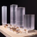 Acrylic Plexiglass Architectural Model Making Supplies Aedas 1/400 Commercial