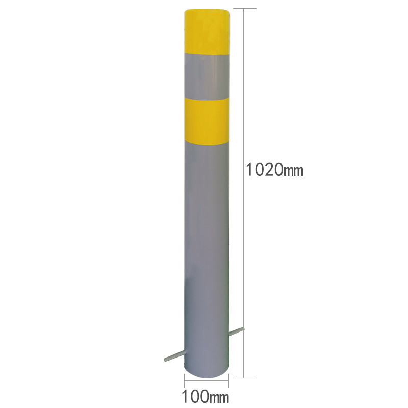 Removable Safety 316 SS Yellow Steel Bollards 168*3*900mm 13kg
