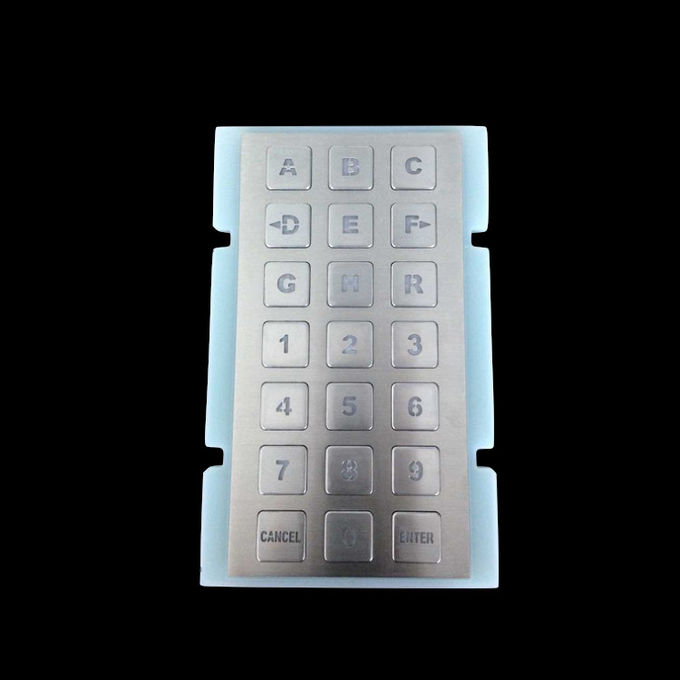 Customized 21 Key Keyboard 3 * 7 Matrix Layout Sus 304 Stainless Steel Material