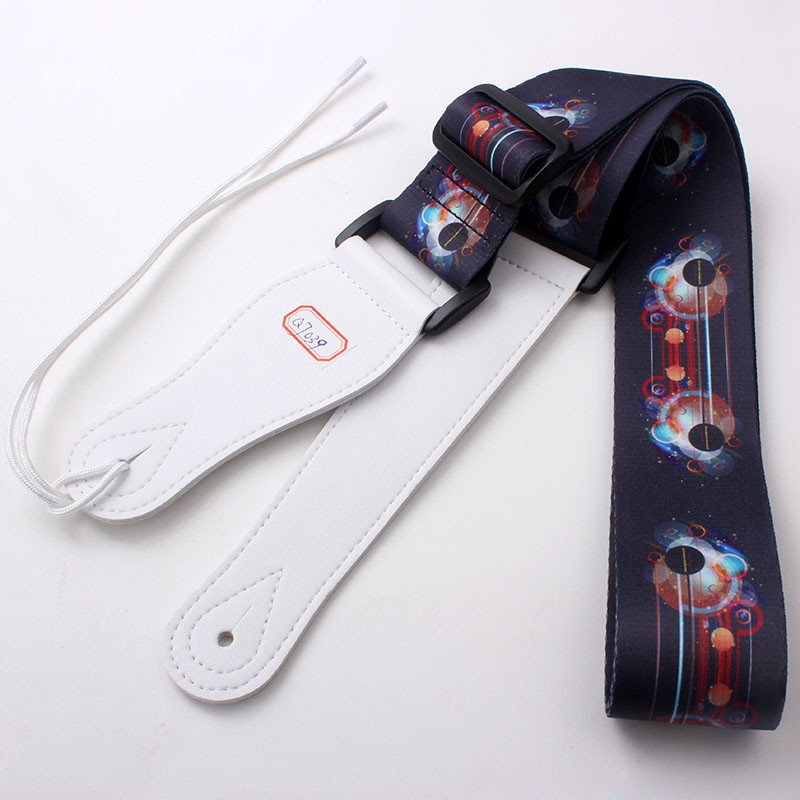 China supply hot sale beautiful polyester Ukulele guitar strap