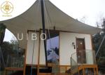 6X6 Meters Weatherproof Canvas Luxury Resort Tent With 1 Door for campground
