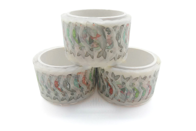 Custom Printed Self Adhesive Japanese Washi Tape Die Cut Washi Tape Stickers