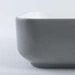 Non-Leakage Square Ceramic Bathroom Sink No Seams Retro Grey Wash Basin