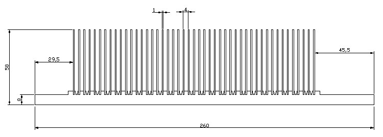 Inverter AC Driver AL Heat Sink In Power Electronics Multipurpose