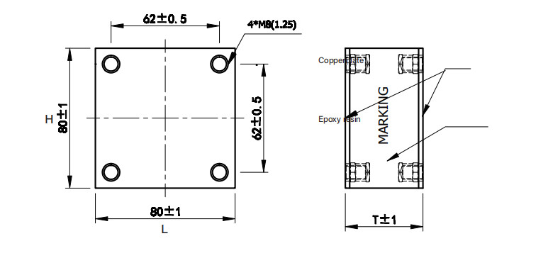 2.2uF 500VAC High Frequency Water Cooled Film Capacitor