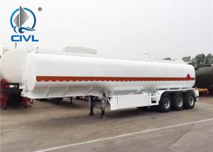 Quality 45 M3 Three Axles Oil Tank Small Semi Trailer Trucks With 2 Apartments And Triangle Tire wholesale