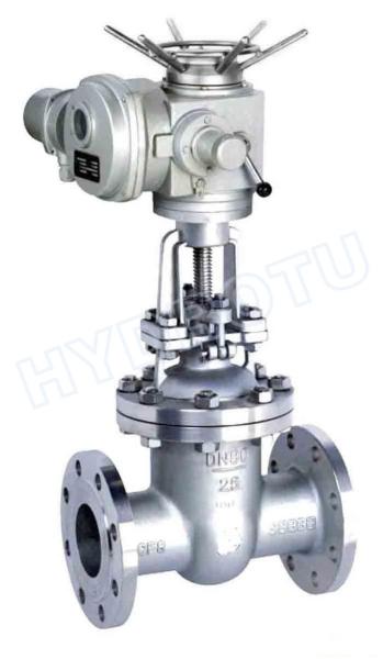 Cheap DN50 - 1600 mm Electric / Manual Flanged Gate Valve /Sluice Valve For Hydropower Project for sale