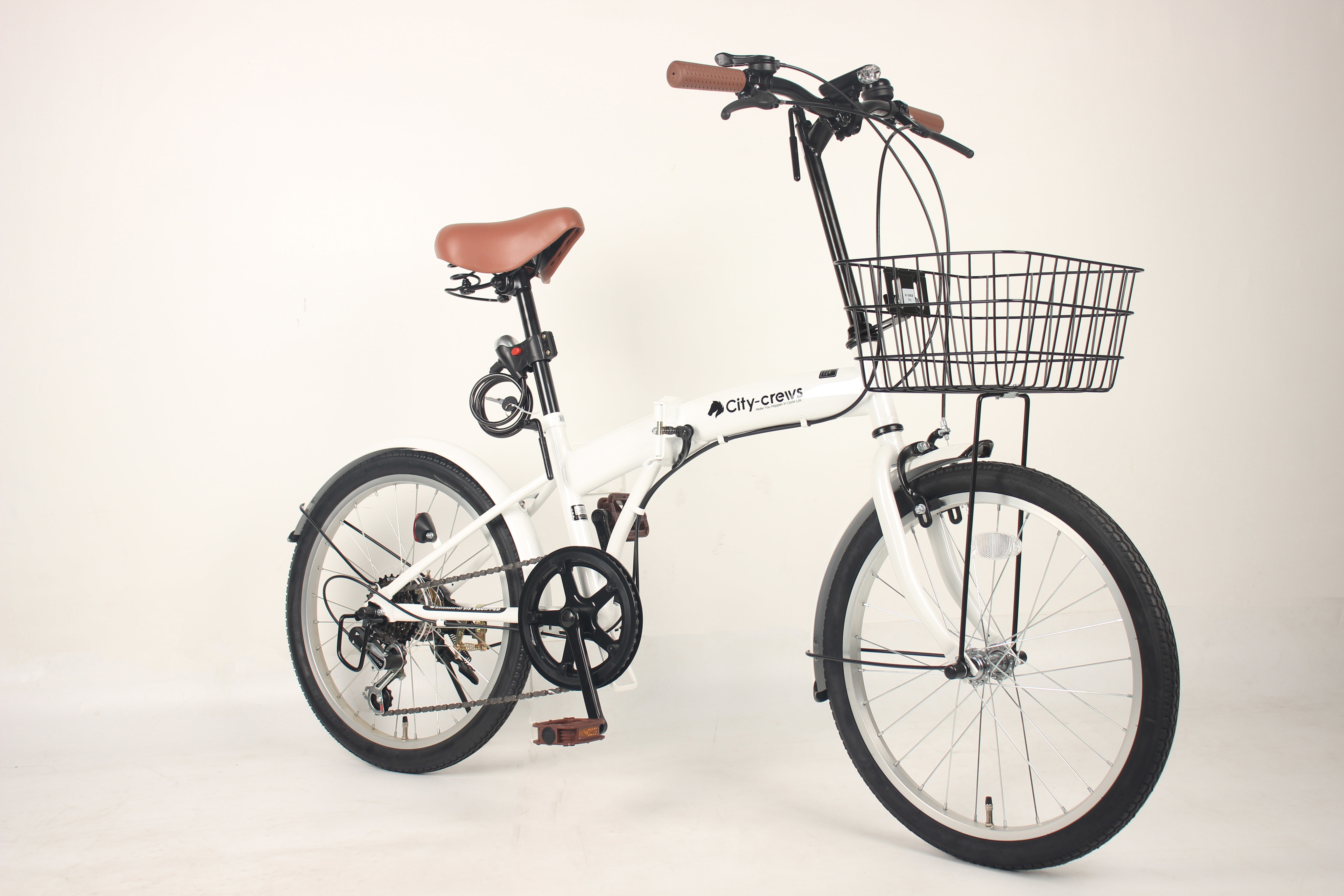 Comfortable Saddle Lightweight Folding Bicycle Adult Steel Rim For Commuting And Exercise