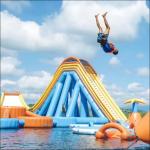 Hot Welding Inflatable Water Park Customized Size