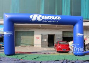 Quality Full digital printing outdoor blue Roma advertising inflatable arch for promotion activities wholesale