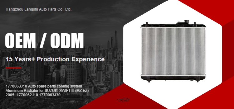 52002098 Auto Spare Parts Cooling System Radiator for SUZUKI SWIFT III MZ EZ 2005-